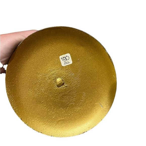 Dept. 56 Gold Leaf Gilded Pear Candle Holders- Set Of 3 - Picture 7 of 13